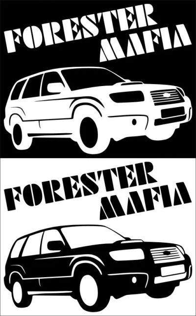 Лот: 9635846. Фото: 1. Наклейка Forester mafia. Наклейки автомобильные