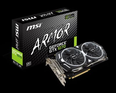 Лот: 9891961. Фото: 1. GeForce GTX 1070 MSI Armor 8G... Видеокарты