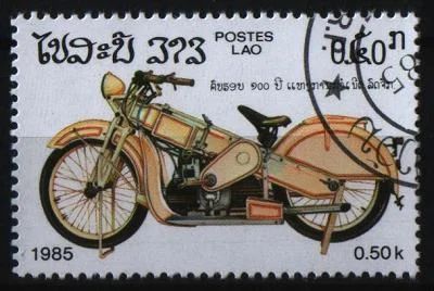 Лот: 8490954. Фото: 1. Лаос 1985г мотоциклы. Марки