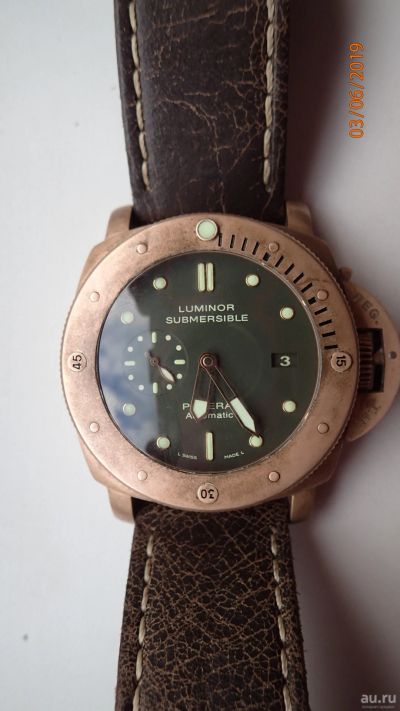 Лот: 13850505. Фото: 1. часы Panerai luminor 1950 bronze. Другие наручные часы