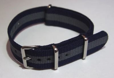 Лот: 7152752. Фото: 1. Nato navy grey 18 мм ремешок для... Ремешки, браслеты