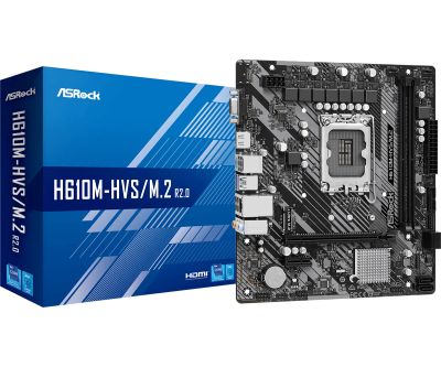 Лот: 23992059. Фото: 1. Материнская плата Asrock H610M-HVS... Комплекты запчастей
