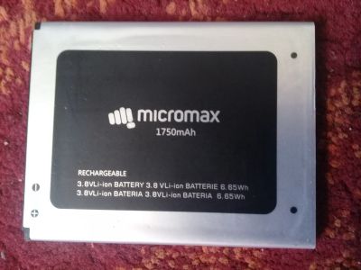 Лот: 20224716. Фото: 1. Батарея для смартфона Micromax... Аккумуляторы