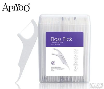 Лот: 17839327. Фото: 1. Зубочистки с нитью ApiYoo Floss... Другое (красота и здоровье)