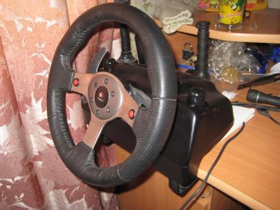 Лот: 3740383. Фото: 1. Logitech g25. Рули, джойстики