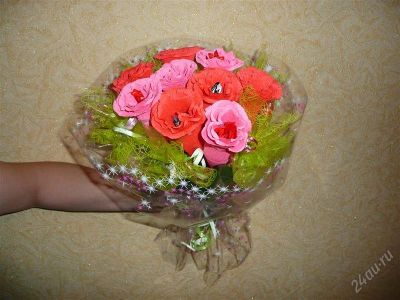 Лот: 1328706. Фото: 1. Букет из конфет №6. Другое (ручная работа)