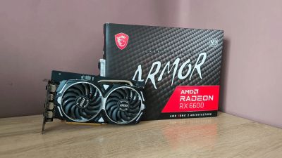 Лот: 25641323. Фото: 1. Radeon RX 6600 8 Гб MSI Armor. Видеокарты