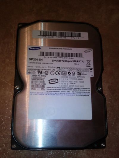 Лот: 14169995. Фото: 1. Жесткий диск Samsung 200гб. Жёсткие диски (HDD)