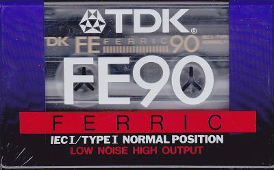 Лот: 8017936. Фото: 1. Аудиокассета TDK FE-90 ferric... Другое (аудиотехника)
