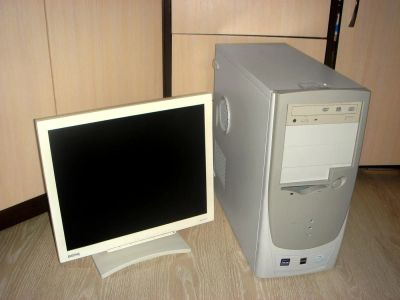 Лот: 9746745. Фото: 1. Офисный системник 2 ядра + ЖК... Компьютеры в сборе