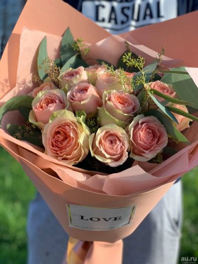 Лот: 16320746. Фото: 1. Букет Пионовидных Роз «Нежность... Свежие цветы