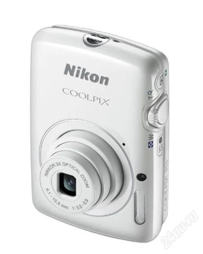 Лот: 2751581. Фото: 1. Nikon Coolpix S01 белый. новый... Цифровые компактные