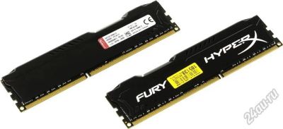 Лот: 6262612. Фото: 1. Kingston HyperX Fury HX316C10FBK2... Оперативная память