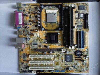 Лот: 2016060. Фото: 1. Материнская плата ASUS P4S800-MX... Материнские платы