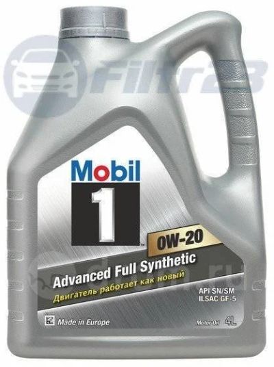 Лот: 12043566. Фото: 1. Mobil 1 0W-20 4л. Средства по уходу