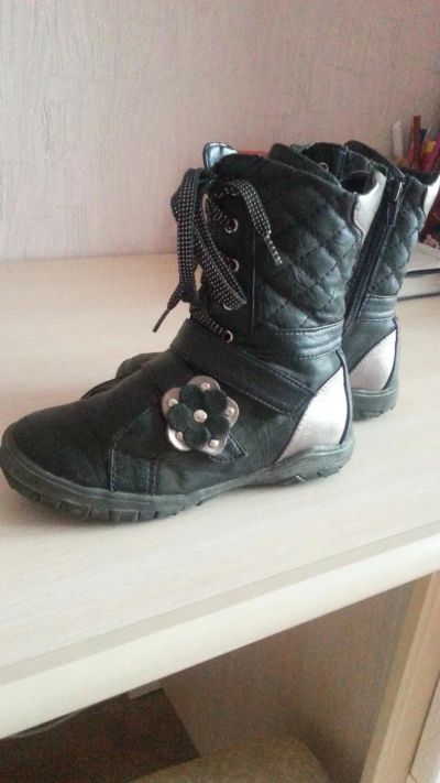 Лот: 7242033. Фото: 1. Сапоги осень-весна. экокожа. Адажио... Сапоги