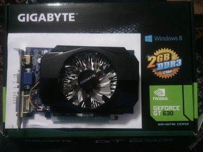 Лот: 6799319. Фото: 1. Gigabyte GeForce GT 630 2Gb 128bit... Видеокарты