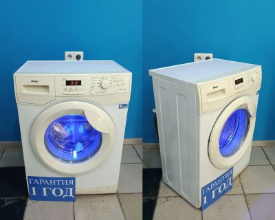 Лот: 25777641. Фото: 1. Стиральная машина Haier hw50-10866... Стиральные машины