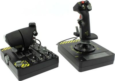 Лот: 17010849. Фото: 1. Джойстик Saitek X-55 Rhino H.O... Рули, джойстики