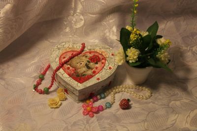 Лот: 6835347. Фото: 1. Шкатулка Сердце. Шкатулки