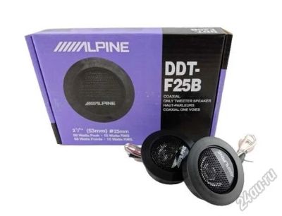 Лот: 5861950. Фото: 1. Твиттеры alpine ddt-25fb (пищалки... Акустика автомобильная