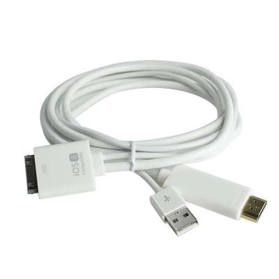 Лот: 25330973. Фото: 1. Кабель HDMI с питанием для iPhone... Шлейфы, кабели, переходники