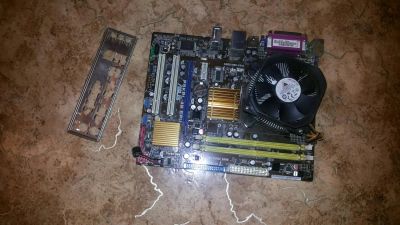 Лот: 6173046. Фото: 1. Материнская плата Asus P5KPL-AM... Материнские платы