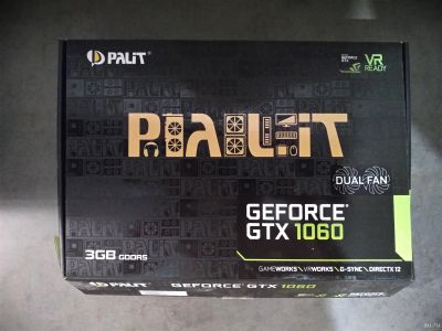 Лот: 14454186. Фото: 1. видеокарта nVidia gtx1060. Palit... Видеокарты