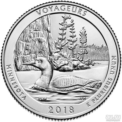 Лот: 13784672. Фото: 1. 43 парк США 25 центов 2018, Национальный... Америка