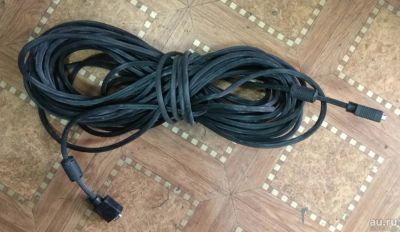 Лот: 10338963. Фото: 1. Провод VGA 10-15м Папа - Мама... Шлейфы, кабели, переходники