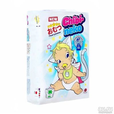 Лот: 13674601. Фото: 1. Подгузники Maneki Chibi-neko... Детская гигиена