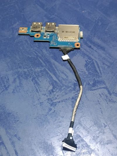 Лот: 17842022. Фото: 1. Б/У (al) плата с разъёмами USB... Платы расширения, контроллеры, доп. порты