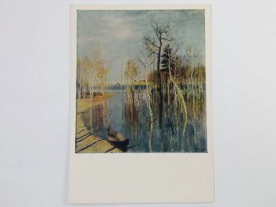 Лот: 23298626. Фото: 1. Левитан И. И. Весна - большая... Открытки, конверты