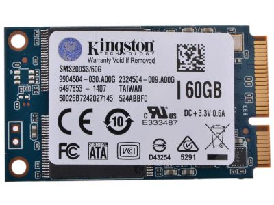 Лот: 10914397. Фото: 1. SSD mSATA 60 gb. SSD-накопители