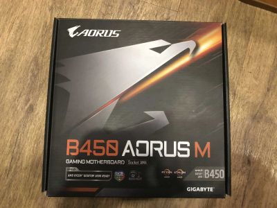 Лот: 15243669. Фото: 1. Материнская плата Gigabyte B450... Материнские платы
