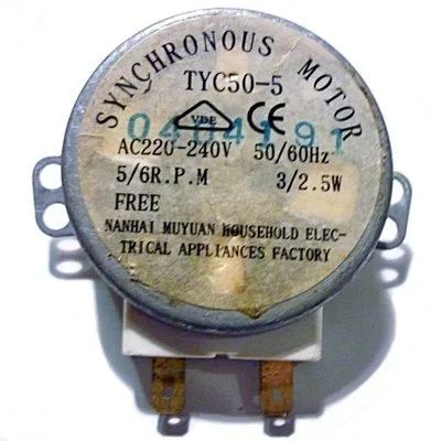 Лот: 17412296. Фото: 1. Мотор привода тарелки TYC50-5... Запчасти для микроволновок, мини-печей