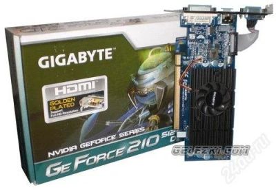 Лот: 2708548. Фото: 1. GeForce GT 210 1GB GDDR3. Видеокарты