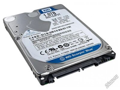 Лот: 4893641. Фото: 1. HDD 1 Tb SATA-II 300 Western Digital... Жёсткие диски (HDD)