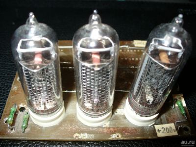 Лот: 8601793. Фото: 1. Советская платка с индикаторными... Электронные лампы