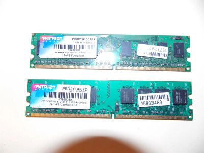 Лот: 3058361. Фото: 1. Patriot memory DDR2 - PC2-5300... Оперативная память
