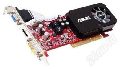 Лот: 264524. Фото: 1. ASUS Radeon HD 3450 600 Mhz AGP... Видеокарты