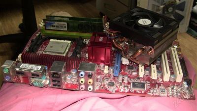 Лот: 2797853. Фото: 1. msi k9a2 neo-f + amd athlon 64... Материнские платы
