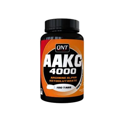 Лот: 9816345. Фото: 1. AAKG 4000 100 таб. QNT (Аргинин... Спортивное питание, витамины