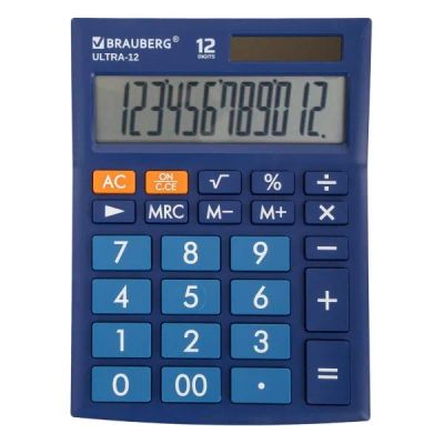 Лот: 24503054. Фото: 1. Калькулятор Brauberg Ultra-12-BU... Калькуляторы