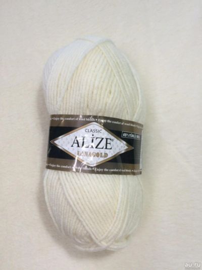 Лот: 12728127. Фото: 1. Пряжа Alize Lanagold 49% шерсть... Ткани, нитки, пряжа