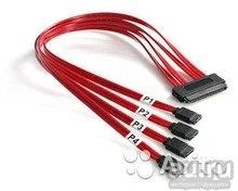 Лот: 8749811. Фото: 1. Кабель SAS SFF-8484 на 4 x SATA. Шлейфы, кабели, переходники