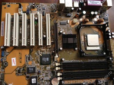 Лот: 2796281. Фото: 1. Материнская плата Asus P4S533-X... Материнские платы