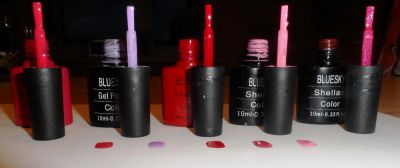 Лот: 4698168. Фото: 1. 5 гель лаков "Shellac "Bluesky... Лак для ногтей