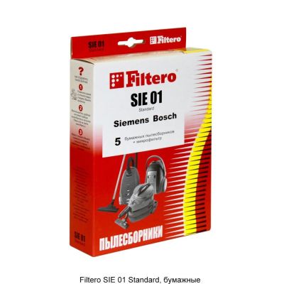 Лот: 13794636. Фото: 1. Мешки к пылесосу FILTERO SIE01... Пылесосы, паровые швабры