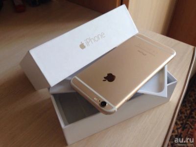 Лот: 9658373. Фото: 1. Apple Iphone 6 16 gb gold LTE... Смартфоны